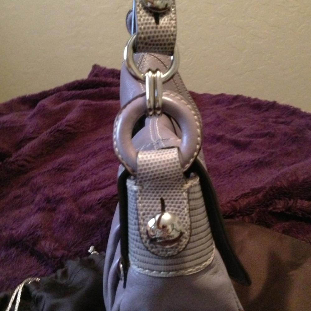 Coach Silver Leather Hobo Bag - Picture 4 of 4